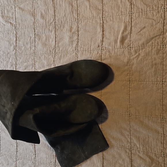 Sam Edleman Abriella Black Suede Knee High Boots - Picture 8 of 11